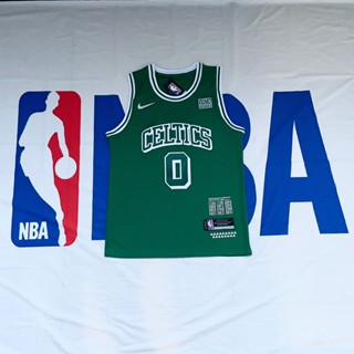 พร้อมส่ง เสื้อกีฬาบาสเก็ตบอล ทีม Tatum Jersey No . 0 ครบรอบ 75 ปี NBA สีน้ําตาล สไตล์คลาสสิก ใส่สบาย เหมาะกับฤดูร้อน 895975