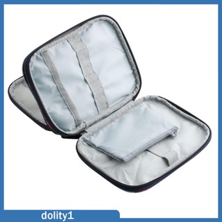 [Dolity1] กระเป๋าจัดเก็บตะขอถักโครเชต์ แบบพกพา มีซิป พกพาง่าย