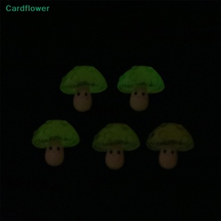 &lt;Cardflower&gt; โบว์เรซิ่น รูปการ์ตูนเห็ดจําลอง แฮนด์เมด DIY สําหรับตกแต่งผมเด็ก 5 ชิ้น