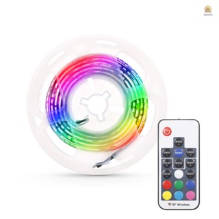 สายไฟ LED RGB ไดโอด 5V 1 ม. ยืดหยุ่น ชาร์จ USB พร้อมรีโมตคอนโทรล สําหรับคอมพิวเตอร์ พื้นหลังทีวี