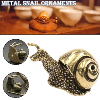 Vintage Solid Brass Snail Figurines Small Animal Statue House Decoration Gift