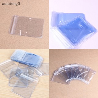 [asiutong3] ใหม่ กระเป๋าสตางค์ ซองจดหมาย พลาสติก PVC ใส สําหรับใส่เหรียญ 100 ชิ้น