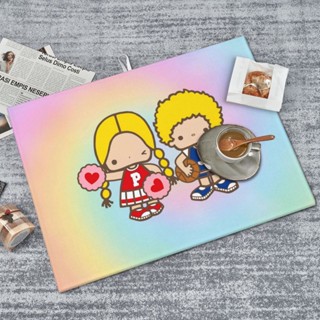 Sanrio Patty &amp; Jimmy แผ่นไมโครไฟเบอร์ ดูดซับน้ําได้ดี ขนาด 18x24 นิ้ว สําหรับตากจานกาแฟ บาร์