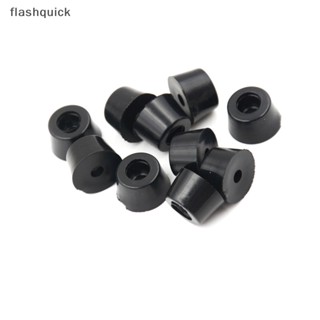 Flashquick 10 ชิ้น 17x10 มม. ตู้กลม เครื่องดนตรียาง สีดํา เท้าวงกลม ดี