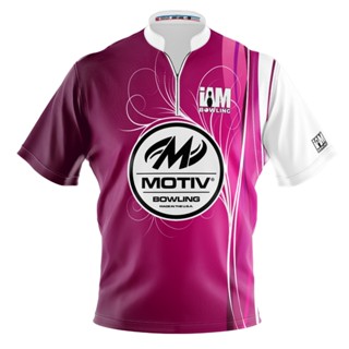 Motiv DS เสื้อโปโล แขนสั้น พิมพ์ลายโบว์ลิ่ง 2104-MT 3D