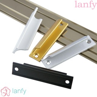 Lanfy ที่จับประตู ดึงดึงประตู อลูมิเนียมอัลลอยด์ แบบเรียบ พื้นผิวบานเลื่อน เฟอร์นิเจอร์ ลูกบิดประตู