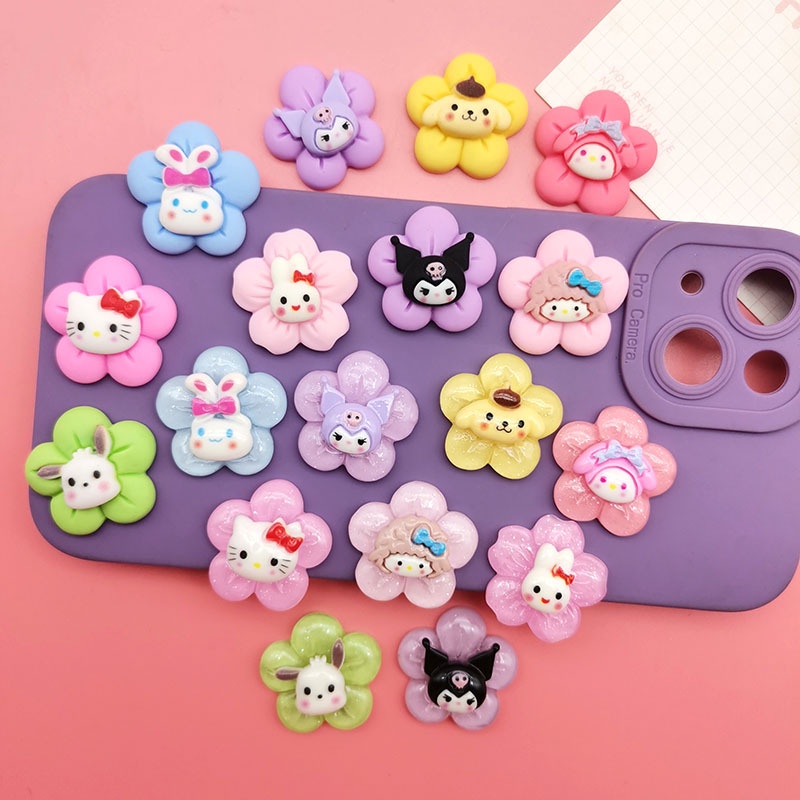 [ในสต็อก] อุปกรณ์เสริมเรซิ่น Sanrio สัตว์เล็กสำหรับกิ๊บ DIY ทำกรณีโทรศัพท์