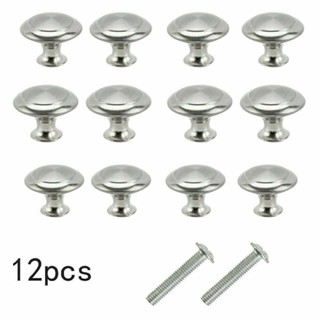 Single Handle Pull Knob Cabinet Drawer Handle Screw Plastic Basic Round Drawer