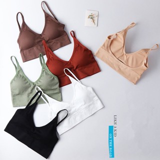 💎พร้อมส่ง💎sport bra ชุดชั้นในเซ็กซี่  มาพร้อมกับแผ่นหน้าอก