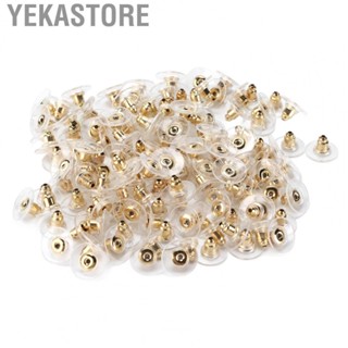 Yekastore 200 Pcs Earring Backs Transparent Silicone Stoppers DIY Jewelry Acces