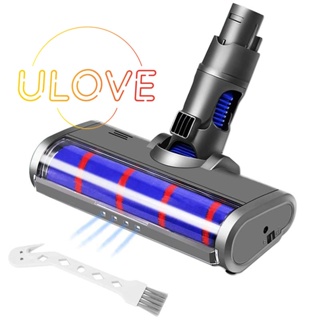 หัวเครื่องดูดฝุ่นไร้สาย แบบนิ่ม พร้อมไฟหน้า LED สําหรับ Dyson V6 DC58 DC59 DC61 DC62 DC74