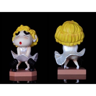 [พร้อมส่ง] ฟิกเกอร์ Noharas Fantasy Nohara Shinnosuke Shinnosuke cos Marilyn Monroe Q Version บรรจุกล่อง