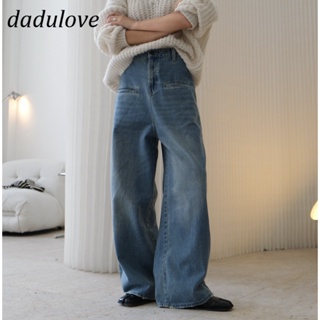 DaDulove💕 New American Ins High Street Retro Jeans Niche High Waist Wide Leg Pants Large Size Trousers