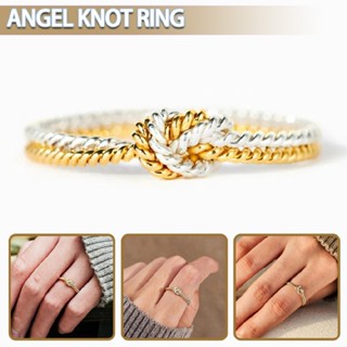 Mother &amp; Daughter Bond Two Strand Knot Ring Dual Color Forever Linked Jewelry