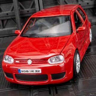 โมเดลรถยนต์ 1:24 Volkswagen Golf R32 อัลลอย น้ําหนักเบา เสียงเอฟเฟค ของเล่นสําหรับเด็กผู้ชาย ของขวัญวันเกิด