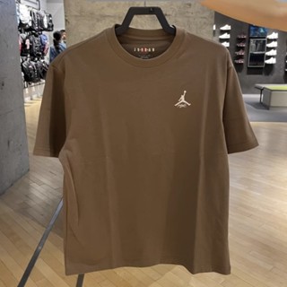 Jordan เสื้อยืดแขนสั้นลําลอง ผ้าฝ้ายแท้ 100% พิมพ์ลาย ระบายอากาศ สําหรับผู้ชาย 2023 DX9562-274