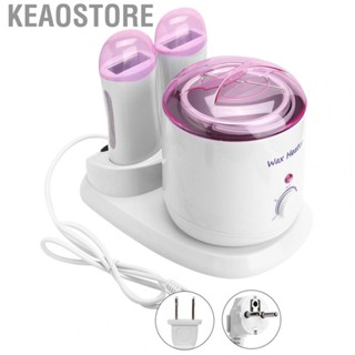 Keaostore 3-In-1 800ml Electric Adjustable Wax Heater Warmer Painless Body Hair  Machine  for Full Legs Face Eyebrows Bikini Home Use