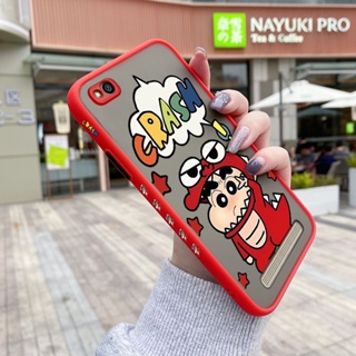 เคสซิลิโคนใส ขอบสี่เหลี่ยม กันกระแทก ลายการ์ตูนชินจัง สําหรับ Xiaomi Redmi 5 5A 5 PLus