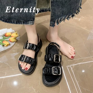 Eternity รองเท้าแตะผู้หญิง รองเท้าแตะ พื้นนุ่ม กันลื่น นุ่ม ใส่สบาย สไตล์เกาหลี 31Z071707