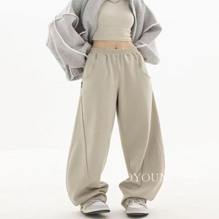 2TOYOUNG  กางเกงขายาว คาร์โก้ กางเกง เชือกอเมริกันคลาสิค Cargo pants 2023 NEW 071747 รุ่นใหม่ Unique ins ทันสมัย A23L0H0 36Z230909