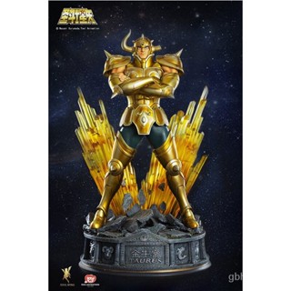 โมเดลผ้า รูปปั้นอนิเมะ Taurus Aldebaran Saint Seiya Myth EX Twelve Gold Saint Seiya Series Taurus Statue Taurus ขนาด 1/4 สําหรับตกแต่ง