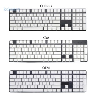 Kok ปุ่มกดคีย์บอร์ด PBT แกะสลัก ลายเชอร์รี่ OEM XDA สําหรับสวิตช์ Cherry Mx 108 ชิ้น