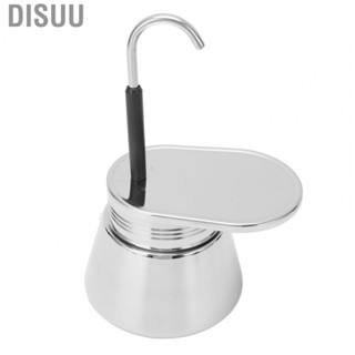 Disuu Single Tube Moka Pot  Coffee Maker Leakproof Stainless Steel for Home