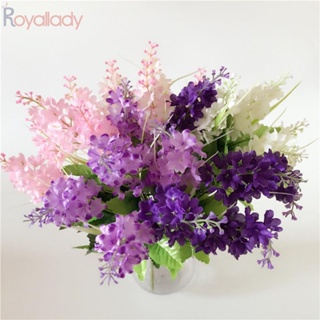 #ROYALLADY#Artificial กิ่งไม้ 5 หัว ดอกไม้เสมือนจริง DIY สําหรับงานแต่งงาน ปาร์ตี้ สํานักงาน