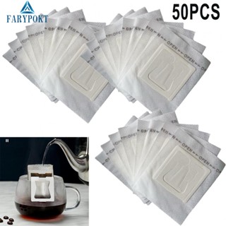 ถุงกรองน้ําหยด แบบแขวนหู ขนาด 74 มม. (W) X 90 มม. (H) สีขาว 50 ชิ้น