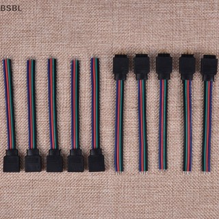 Bsbl สายเคเบิลเชื่อมต่อ ตัวผู้ และตัวเมีย 4Pin สําหรับสายไฟ LED 3528 5050 BL 10 ชิ้น