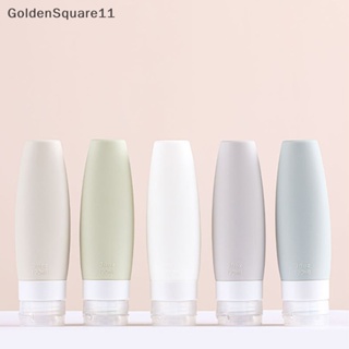 Goldensquare ขวดซิลิโคนเปล่า แบบกด เติมได้ ขนาดพกพา 60 90 มล. 1 ชิ้น