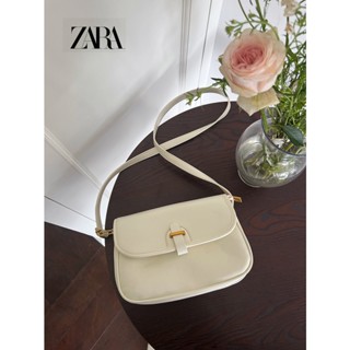 Zara กระเป๋าสะพายไหล่ ทรงสี่เหลี่ยม ขนาดเล็ก เข้ากับทุกการแต่งกาย สไตล์เรโทร สําหรับสตรี