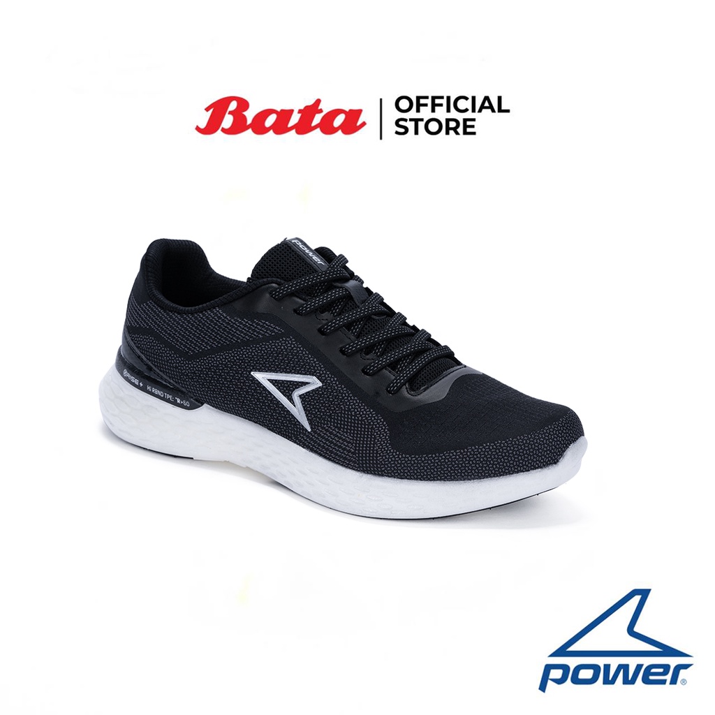 Bata บาจา ยี่ห้อ Power รองเท้าผ้าใบสำหรับวิ่ง รองเท้ากีฬา Sport Sneakers สำหรับผู้ชาย รุ่น XoRise+300 Vista สีดำ 8186004