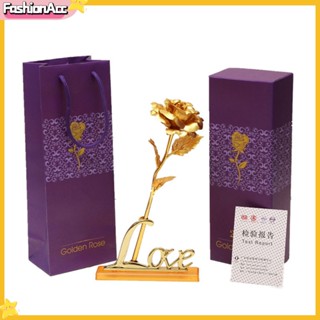 ฟา|  ดอกกุหลาบประดิษฐ์ ฟอยล์สีทอง ของขวัญวันแม่ วันวาเลนไทน์ สําหรับตกแต่ง