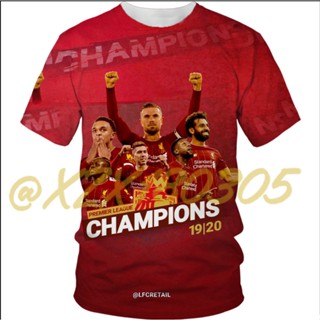 (ทั้งหมดในสต็อก Xzx180305) ใหม่ เสื้อยืด พิมพ์ลายฟุตบอล Liverpool FC 3D 11