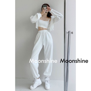 Moon  กางเกงขายาว คาร์โก้ กางเกง เชือกอเมริกันคลาสิค Cargo pants 2023 NEW 071905 ทันสมัย Beautiful ins สไตล์เกาหลี A23L0D7 36Z230909