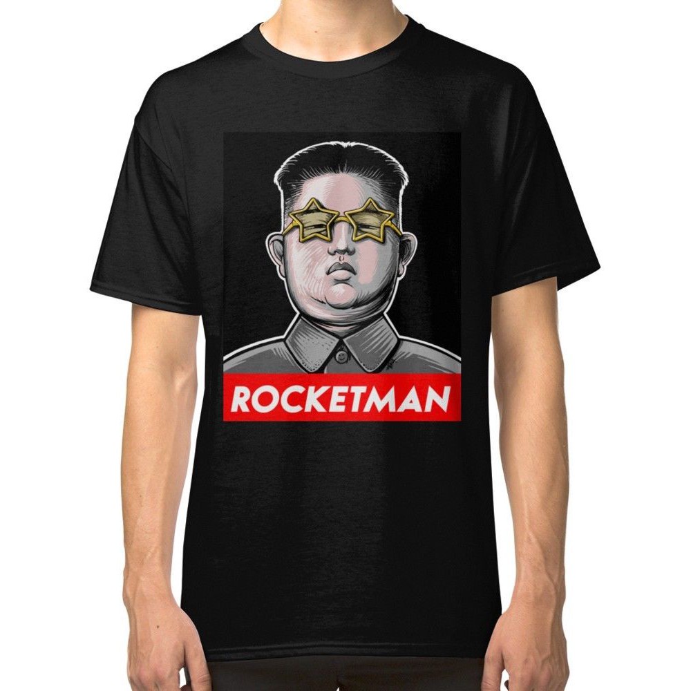 ขายร้อน Rocketman Kim Jong Un เสื้อผ้า Tees บุรุษเสื้อยืดของขวัญวันเกิด 677458