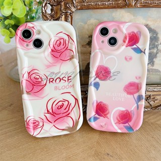 เคสนิ่ม ลายดอกไม้ ดอกกุหลาบ สําหรับ Oppo A17 A17k A12 A12e A3s A5 Ax5 A7 A5s A16 A16s A15 A15s A35 A54 A31 2020 A9 2020 A5 2020 A92 A52 A53 A33 A1k A16K A16e A36 A76 A96 A57