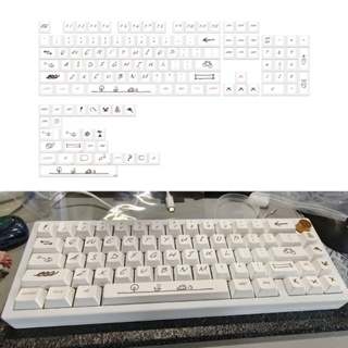 R* ปุ่มกดคีย์บอร์ด PBT ลายกราฟฟิตี้เชอร์รี่ สําหรับ Cherry MX Switch