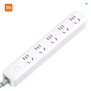 Xiaomi รางปลั๊กพ่วง พร้อมสายดิน ป้องกันไฟกระชาก พร้อมพอร์ต 5 ช่อง ปลั๊กแบน สําหรับคอมพิวเตอร์ แล็ปท็อป บ้าน สํานักงาน