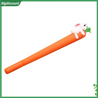 {BIG} ปากกาหมึกเจล ซิลิโคน รูปกระต่าย แครอทน่ารัก 05 มม. สีดํา อุปกรณ์เครื่องเขียน สําหรับนักเรียน