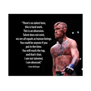 Conor โปสเตอร์คําคม Mcgregor Here this Is An Obsession-x Ufc Fighter สําหรับตกแต่งบ้าน ออฟฟิศ