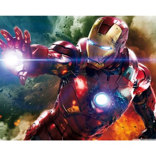 โปสเตอร์ผ้าใบ พิมพ์ลาย Marvels Avengers Iron Man สําหรับตกแต่งผนังบ้าน ห้องนอน สํานักงาน