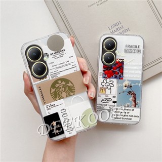 เคสโทรศัพท์มือถือ TPU แบบนิ่ม ลายดอกไม้ สําหรับ VIVOY27 4G 5G VIVO Y27 2023