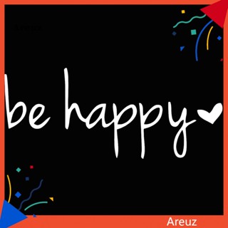 สติกเกอร์สะท้อนแสง ลายตัวอักษร ARE Be Happy สําหรับตกแต่งรถยนต์ ยานพาหนะ