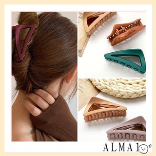 ALMA กิ๊บติดผม แบบหนา กันลื่น ขนาดใหญ่ มี 6 สี