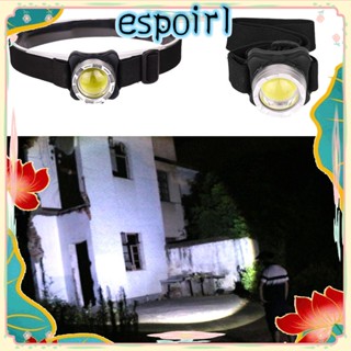 Espo ไฟหน้า LED ขนาดเล็ก ชาร์จไฟได้ สีแดง สีขาว สําหรับตั้งแคมป์ กลางแจ้ง