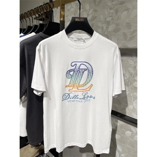 เสื้อยืดแขนสั้น พิมพ์ลายโลโก้ Dillo DLEAT36218 แฟชั่นฤดูใบไม้ผลิ และฤดูร้อน สําหรับผู้ชาย