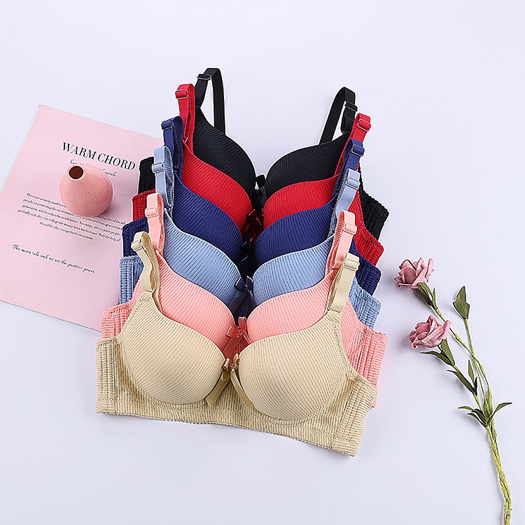 SISTER HOOD BRA 34B 36B 38B 40B Cup Three Quarter Cup Wired Cotton Push Up Bra 大码印乳内衣