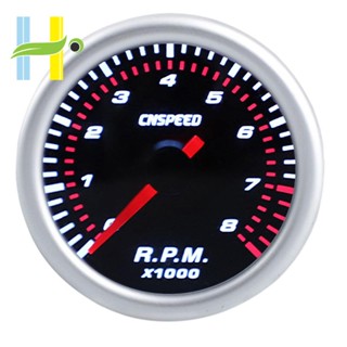 Cnspeed เครื่องวัดรอบเครื่องยนต์รถยนต์ 2 นิ้ว 52 มม. 0-8000 RPM 12V RPM